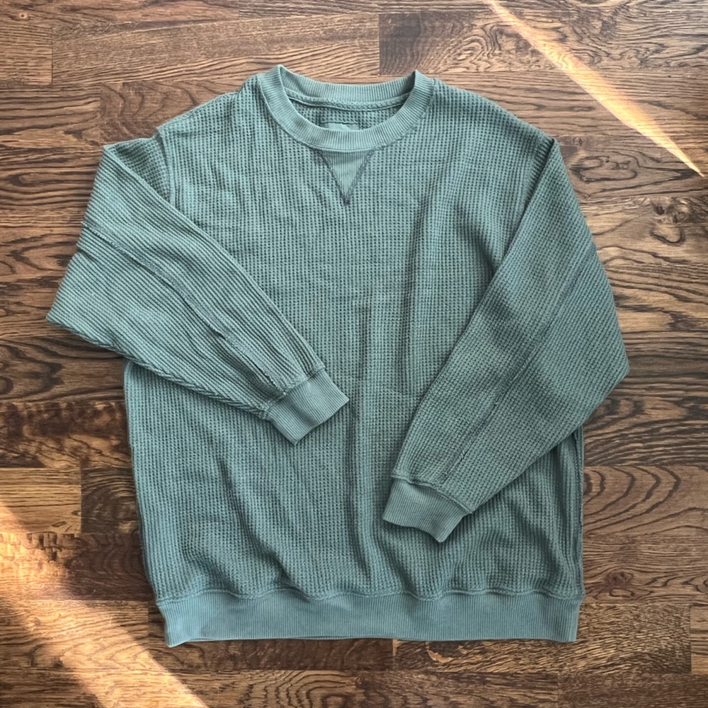 Aerie waffle knit sweatshirt